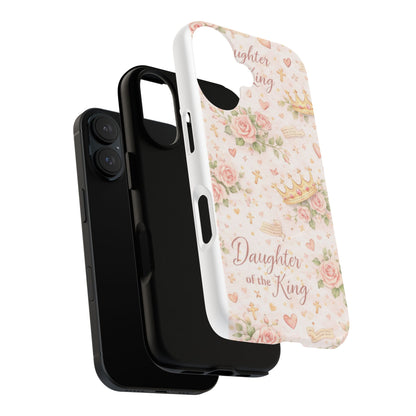 Daughter of the King Floral Phone Case — Tough Magnetic Protective Cover
