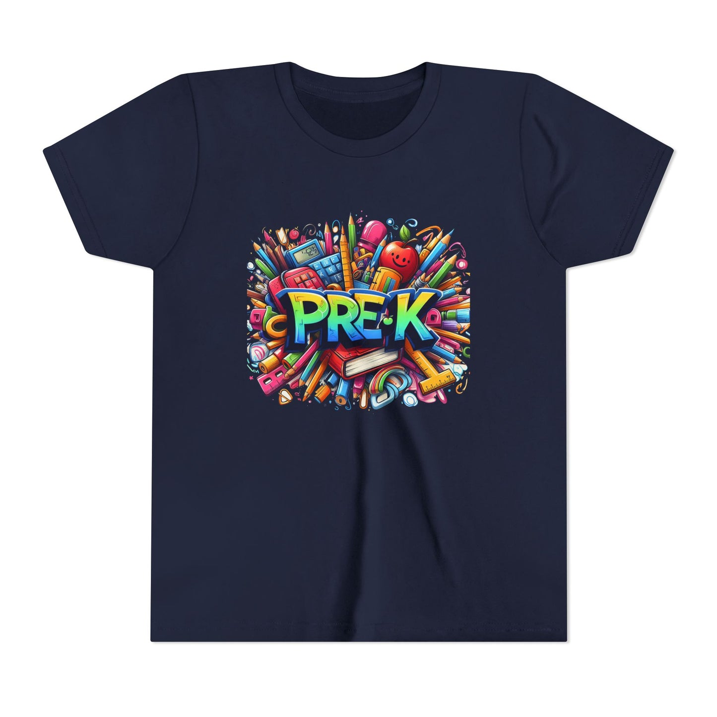 PRE-K Kids Tee — Colorful Back-to-School Pre-K Shirt for Preschoolers