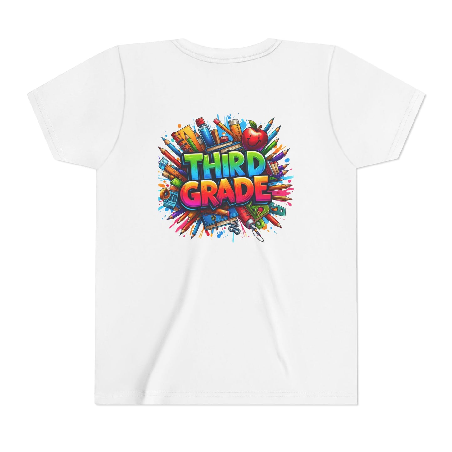 Third Grade Kids' T-Shirt – Colorful School Supplies Back-to-School Tee
