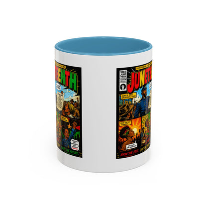 Juneteenth Comic Art Coffee Mug — Celebratory Black History Accent Mug