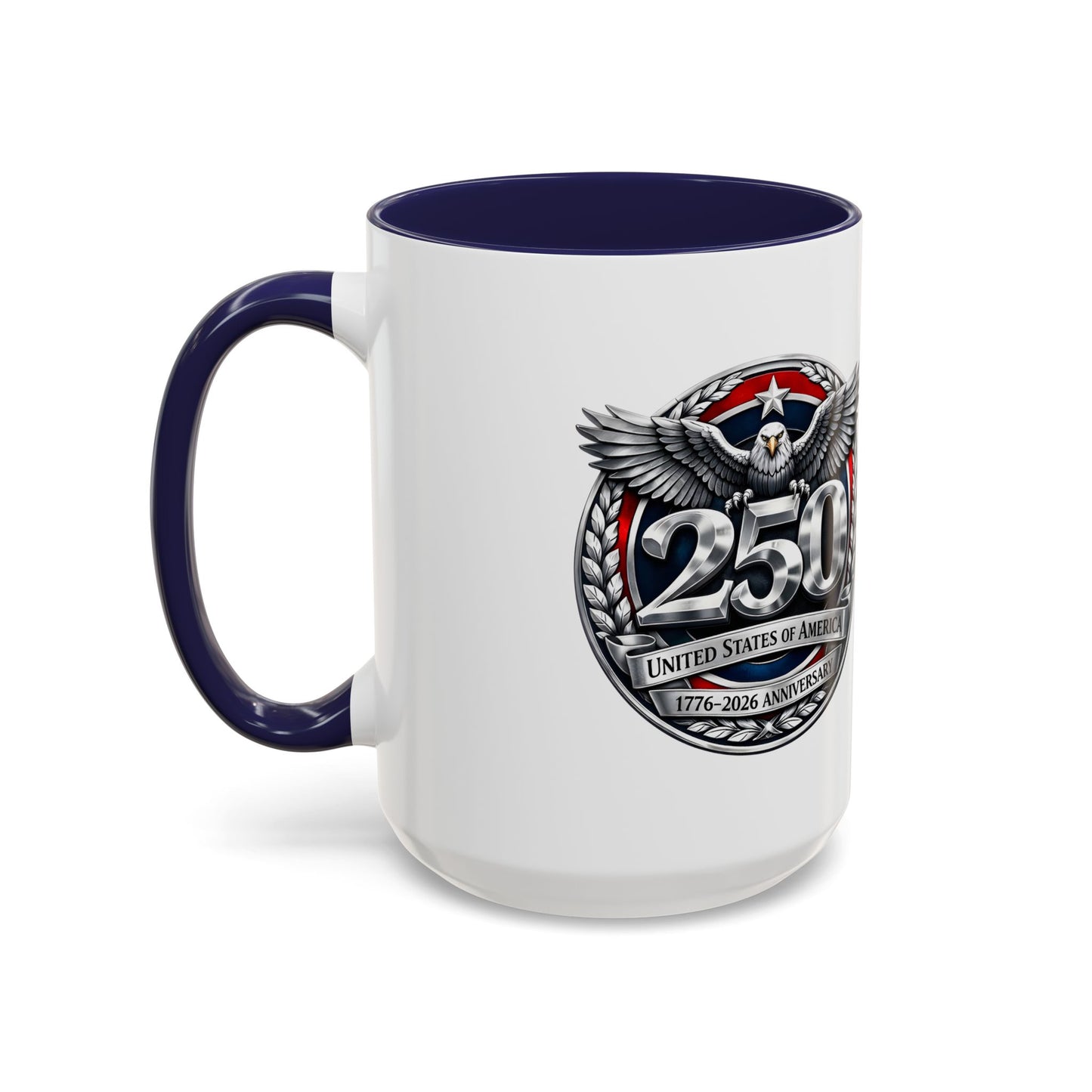 250th USA Bicentennial Eagle Coffee Mug — 1776–2026 Anniversary Accent Mug
