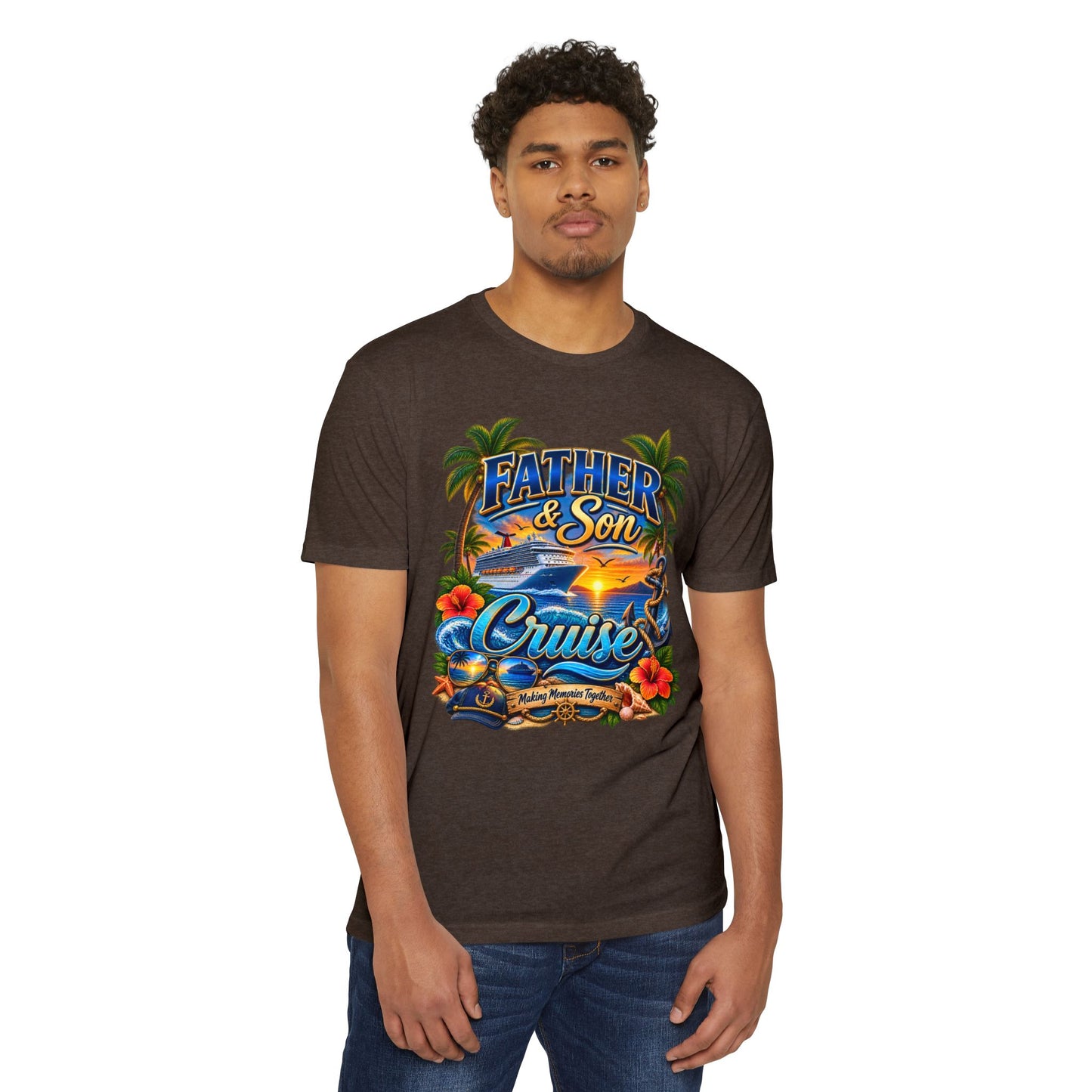 Father & Son Cruise T-Shirt — Tropical Cruise Vacation Gift
