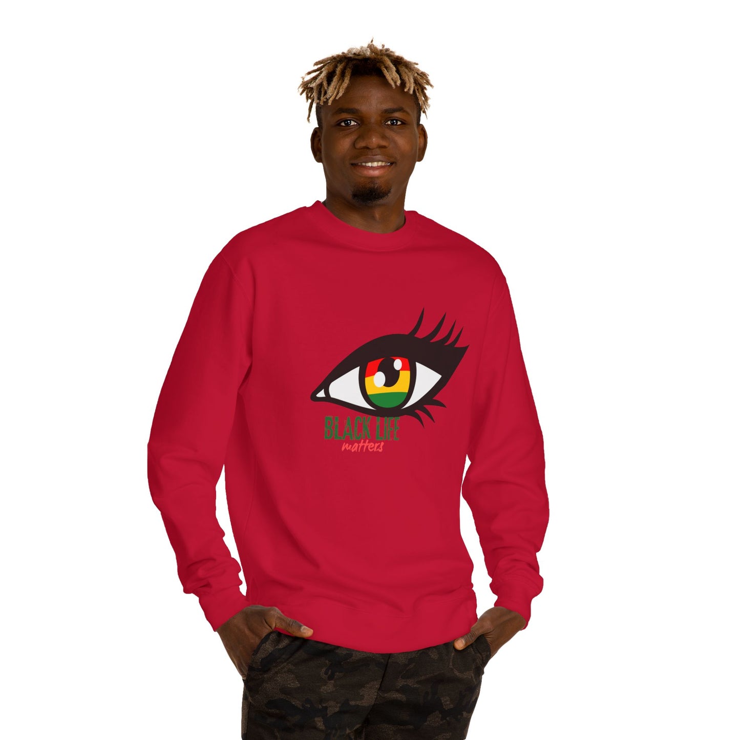 Black Life Matters Eye Graphic Sweatshirt