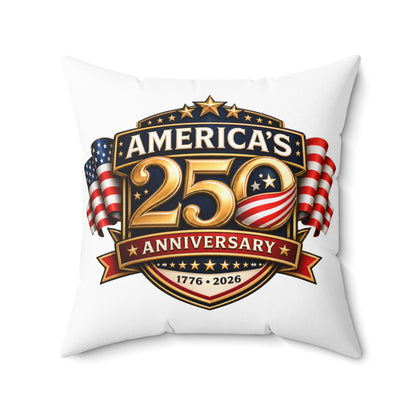 America's 250th Anniversary Throw Pillow — 1776-2026 Patriotic Decorative Cushion