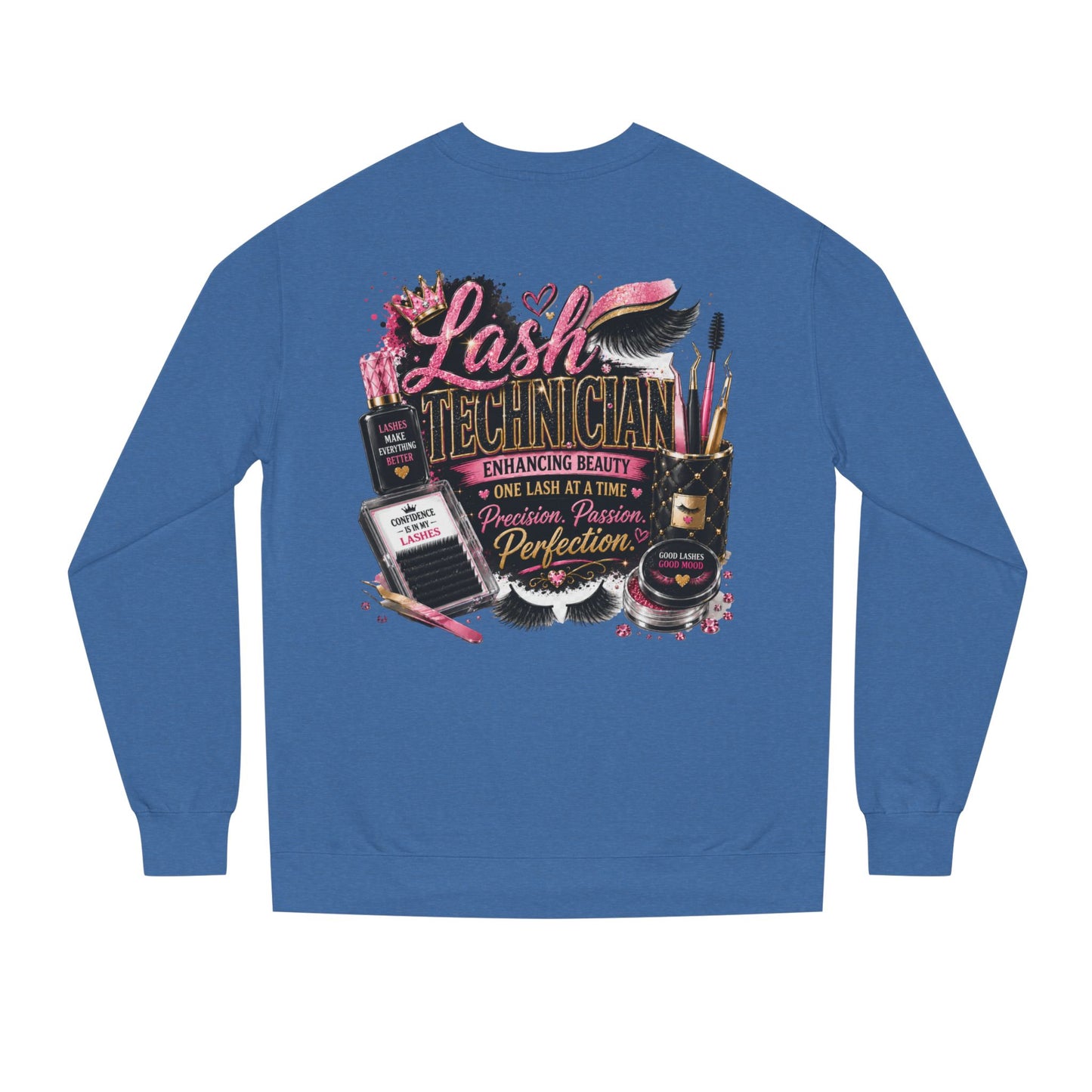 Lash Technician Crewneck Sweatshirt — Professional Eyelash Artist Apparel