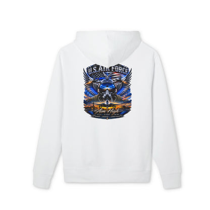 Air Force Skull Hoodie — U.S. Air Force Wings Military Tribute Pullover