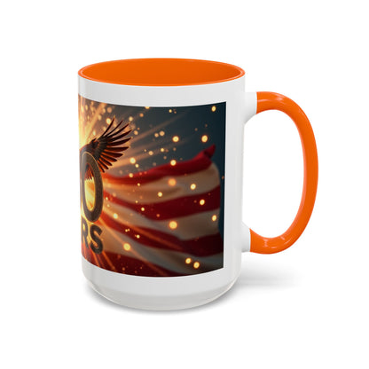 250 Years Commemorative Coffee Mug — Patriotic Eagle & American Flag Accent (11/15oz)