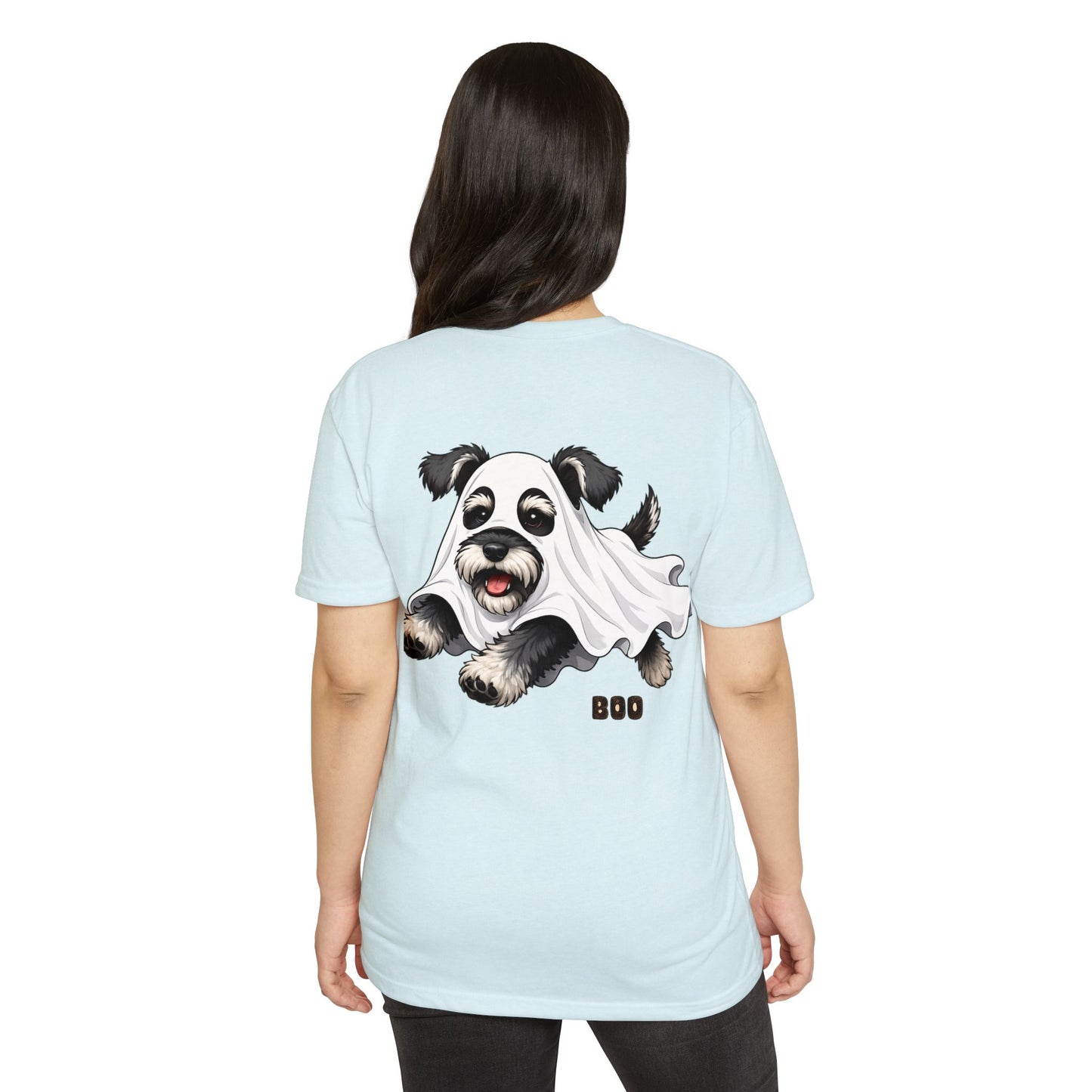 Cute Ghost Puppy T-Shirt — "Boo" Halloween Dog Tee