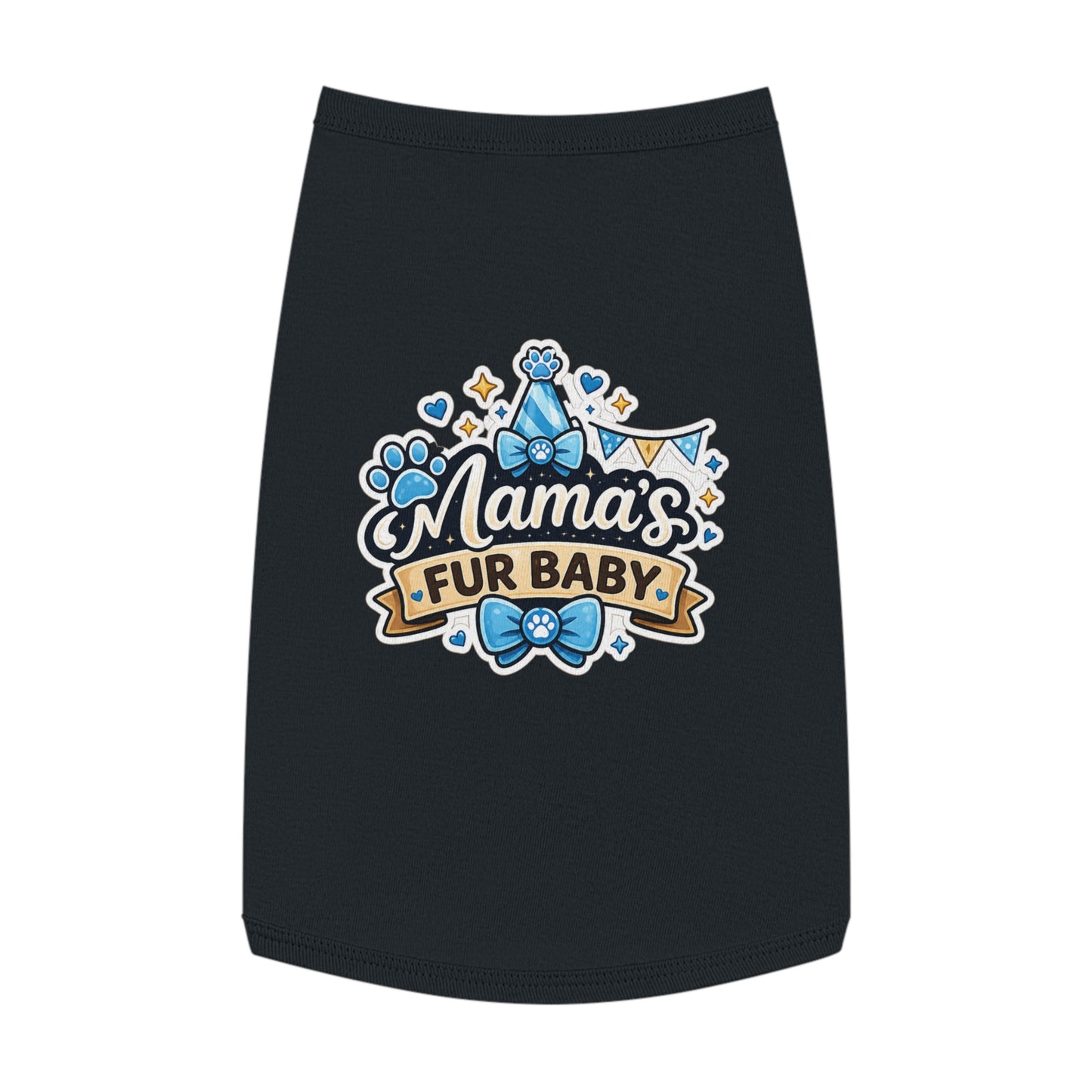 Mama's Fur Baby Pet Tank Top – Cute Paw Print Dog Shirt for New Pet Moms