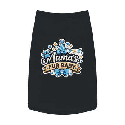 Mama's Fur Baby Pet Tank Top – Cute Paw Print Dog Shirt for New Pet Moms