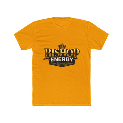 Bishop Energy Graphic Tee — Bold Gold Crown Logo T-Shirt