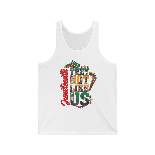 Juneteenth 'Not Like Us' Graphic Tank Top – Black History Celebration Vest