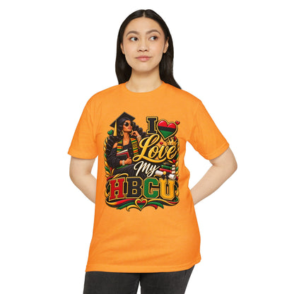 I Love My HBCU T-Shirt — Black Graduate Pride Graphic Tee