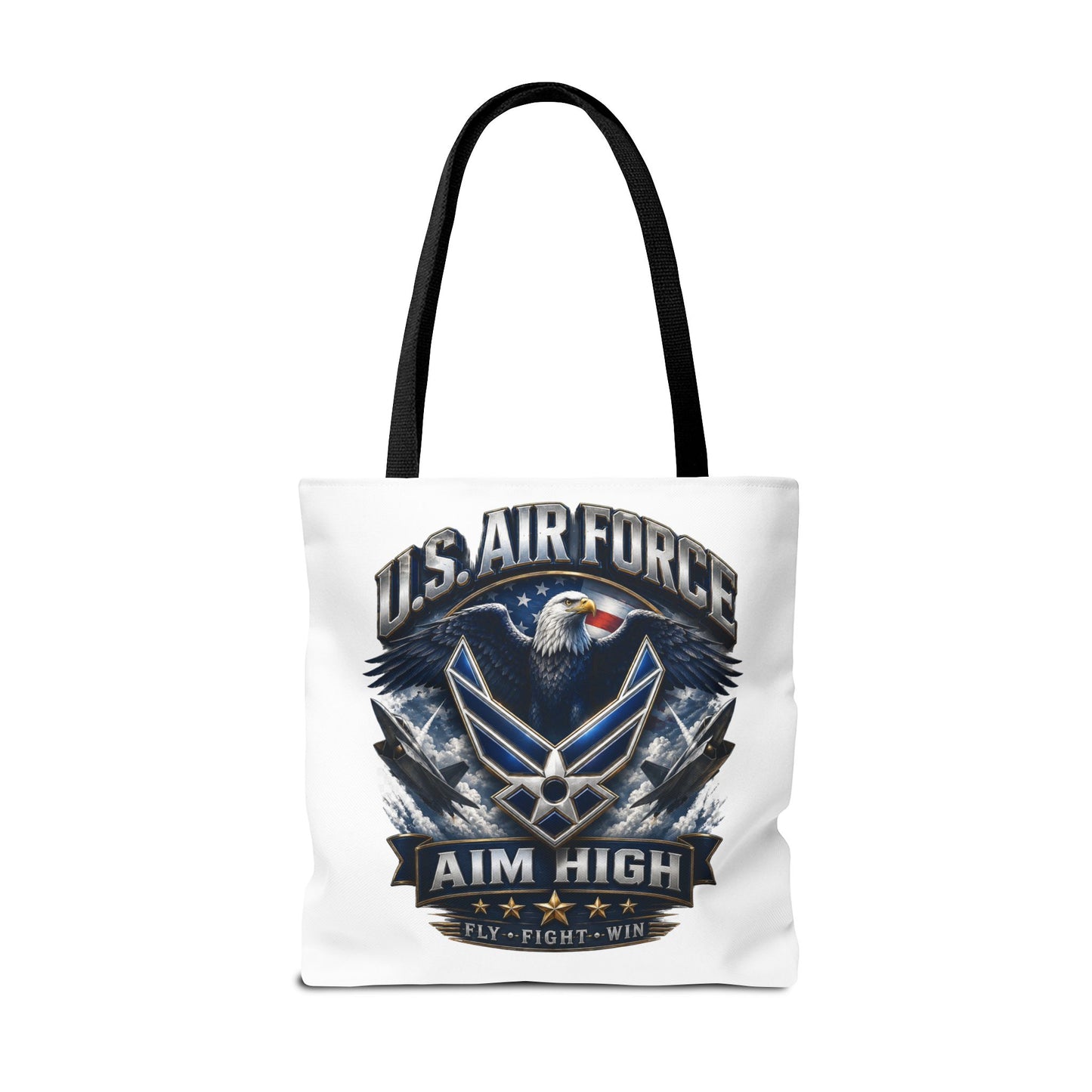 U.S. Air Force Aim High Tote Bag — Patriotic Eagle Military Tote
