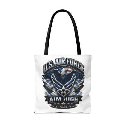 U.S. Air Force Aim High Tote Bag — Patriotic Eagle Military Tote