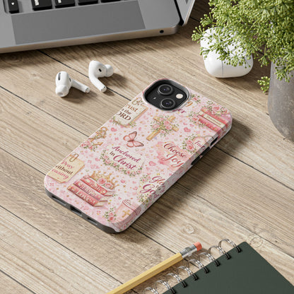 Anchored In Christ Phone Case | Christian floral iPhone Case