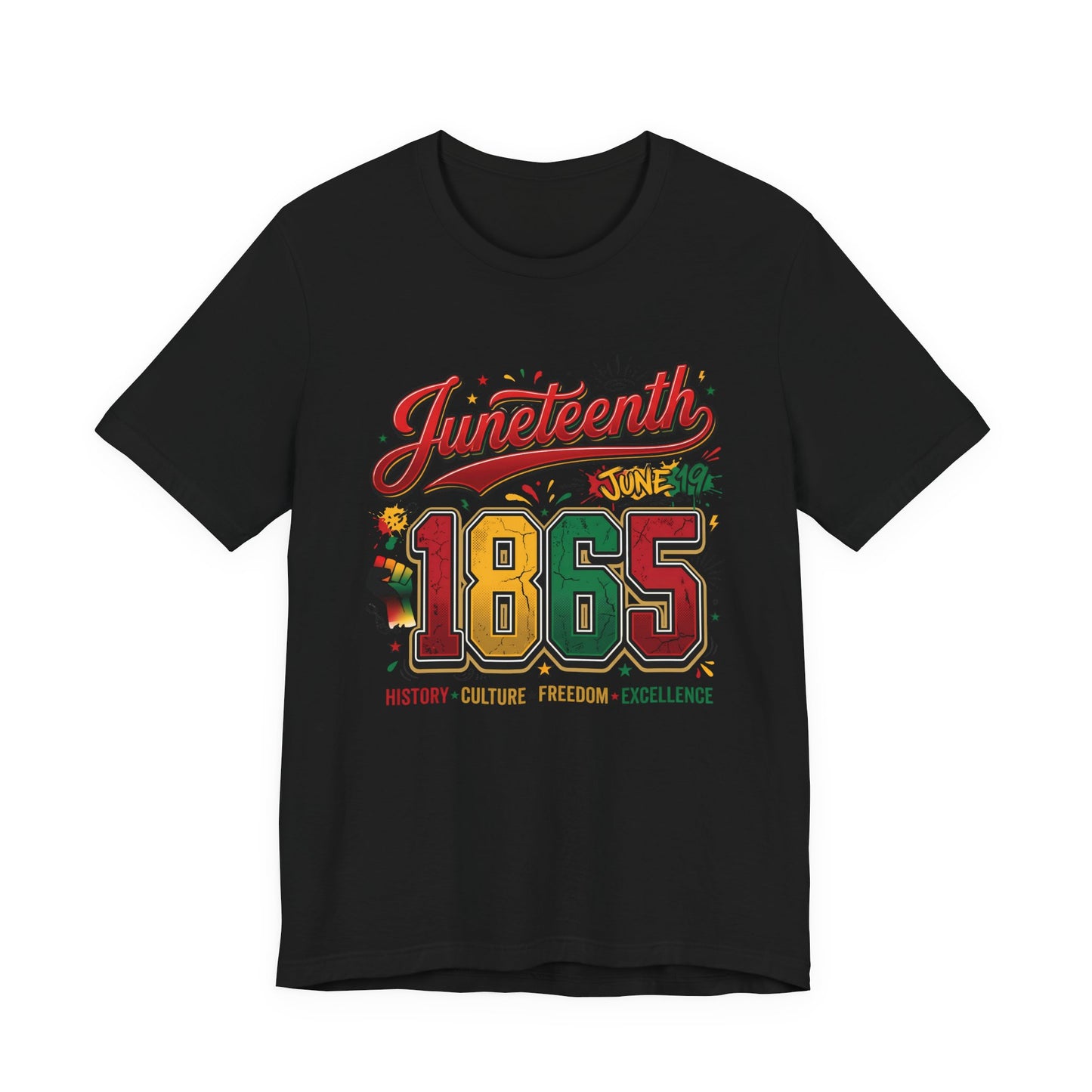 Juneteenth 1865 Celebration Tee — History • Culture • Freedom Graphic T-Shirt