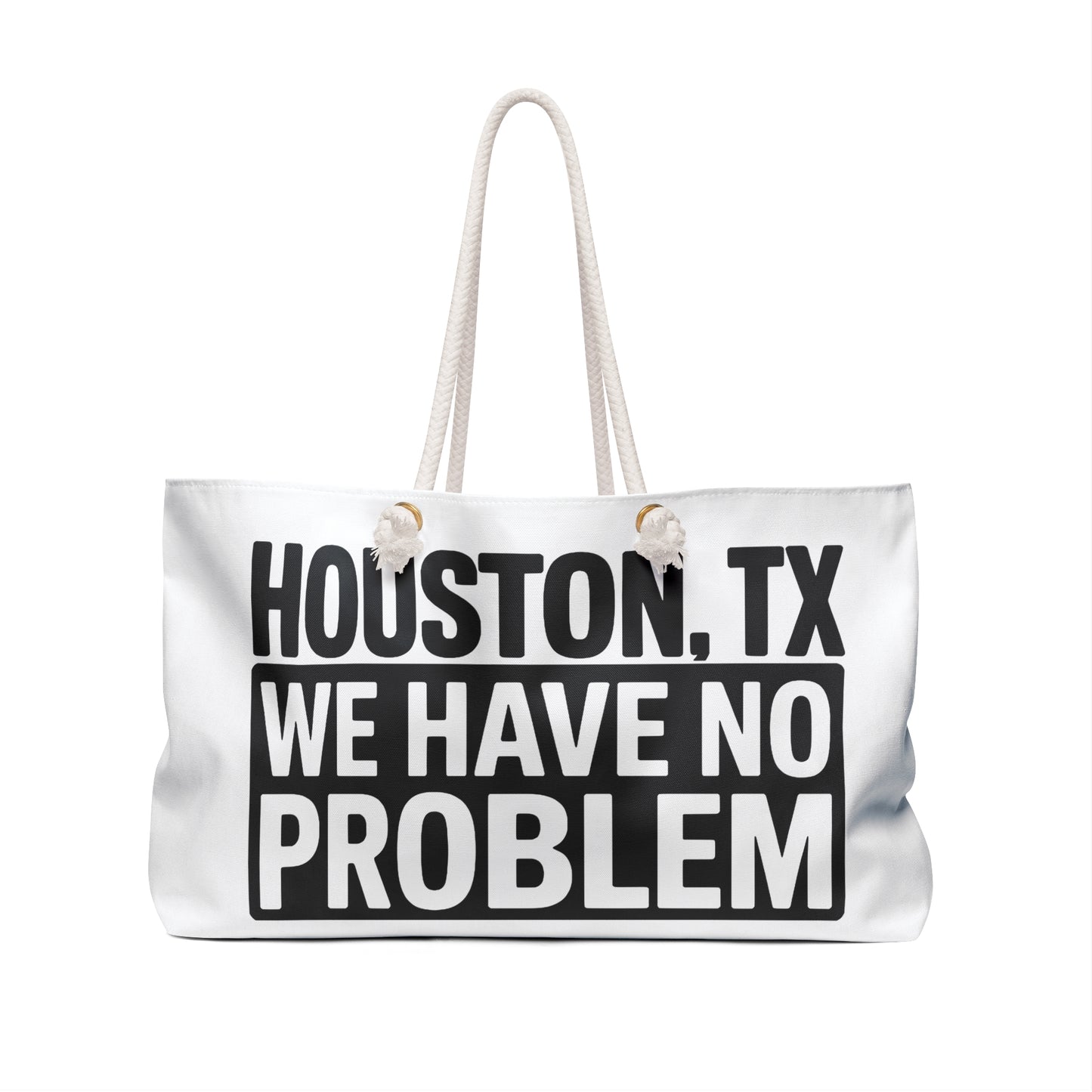 Houston, TX Weekender Bag – 'We Have No Problem' Travel Tote