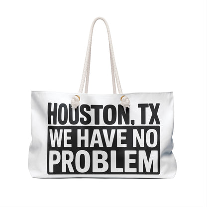 Houston, TX Weekender Bag – 'We Have No Problem' Travel Tote