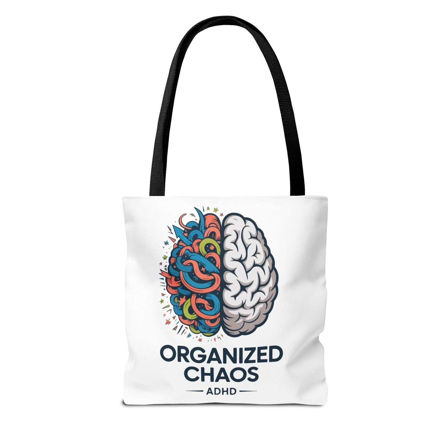 ADHD Tote Bag — "Organized Chaos" Brain Design