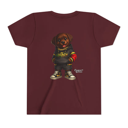 Youth Tee — Cute Rottweiler Puppy in 'Legacy' Hoodie Kids T‑Shirt