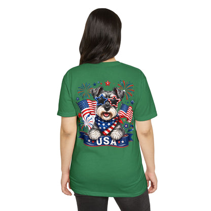 Patriotic Schnauzer USA T-Shirt