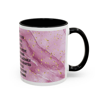 Mom Definition Accent Coffee Mug – Inspirational Pink Marble Mother’s Day Gift (11/15oz)