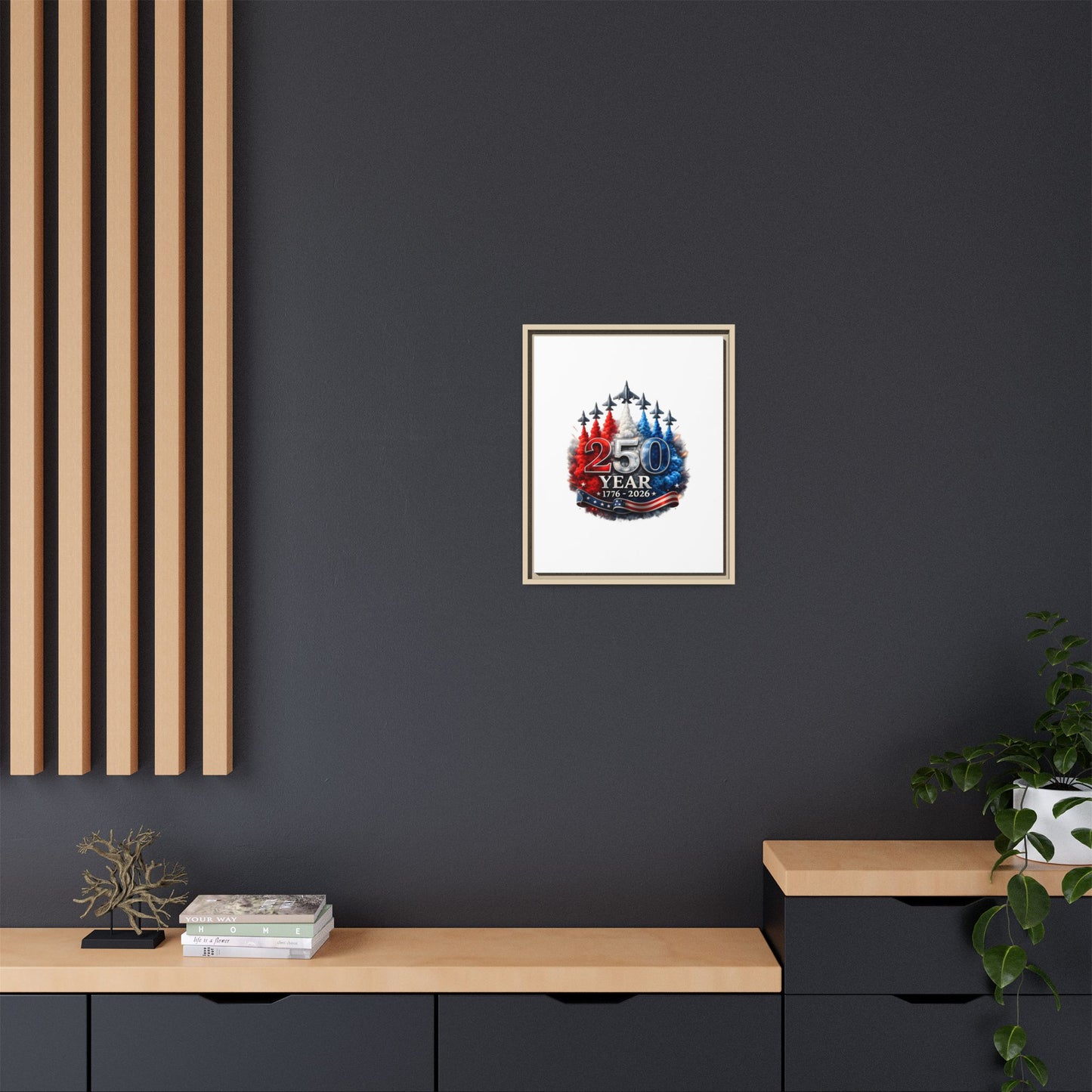 Matte Canvas, Framed (Multi-color)
