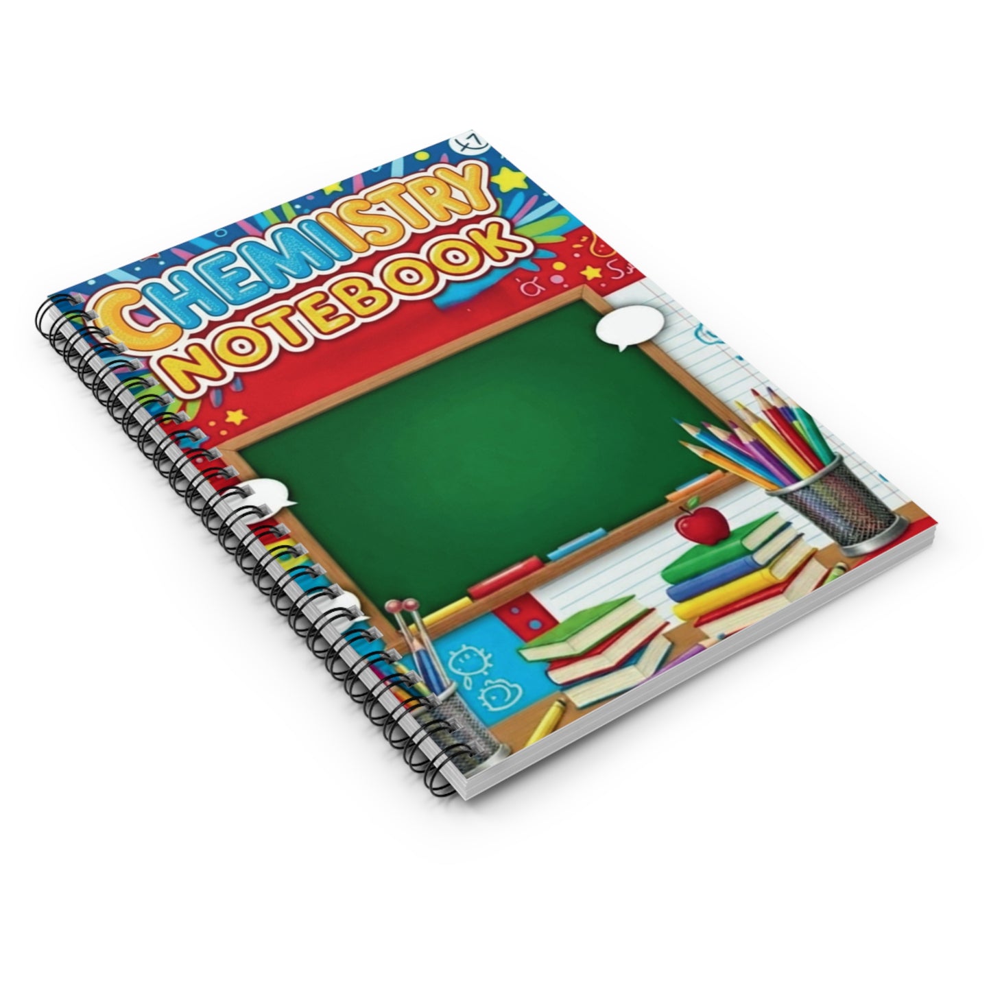 Chemistry Notebook — Spiral Ruled School Journal for Students