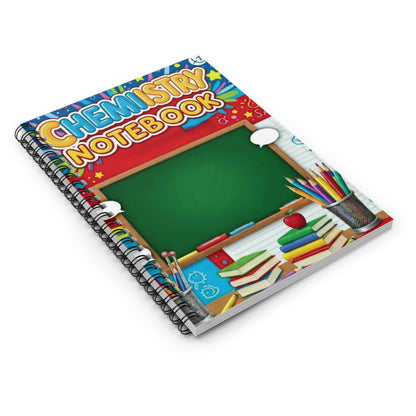 Chemistry Notebook — Spiral Ruled School Journal for Students