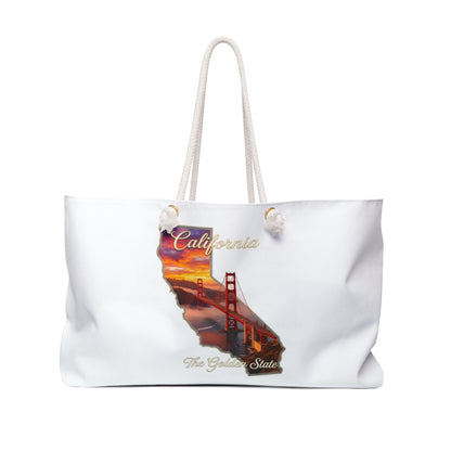 California Golden State Weekender Bag – Golden Gate Sunset Travel Tote