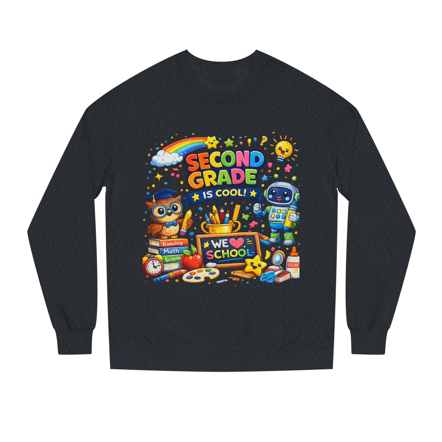Second Grade Is Cool Sweatshirt – Cute School Kids Crewneck