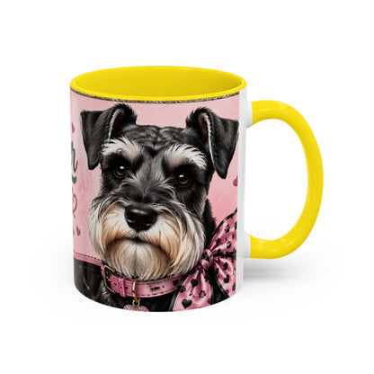 Schnauzer Coffee Mug — "Messy Beard, Big Heart" Accent Mug (11/15oz)