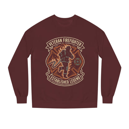 Veteran Firefighter Crewneck Sweatshirt - "Established Legend" Tribute