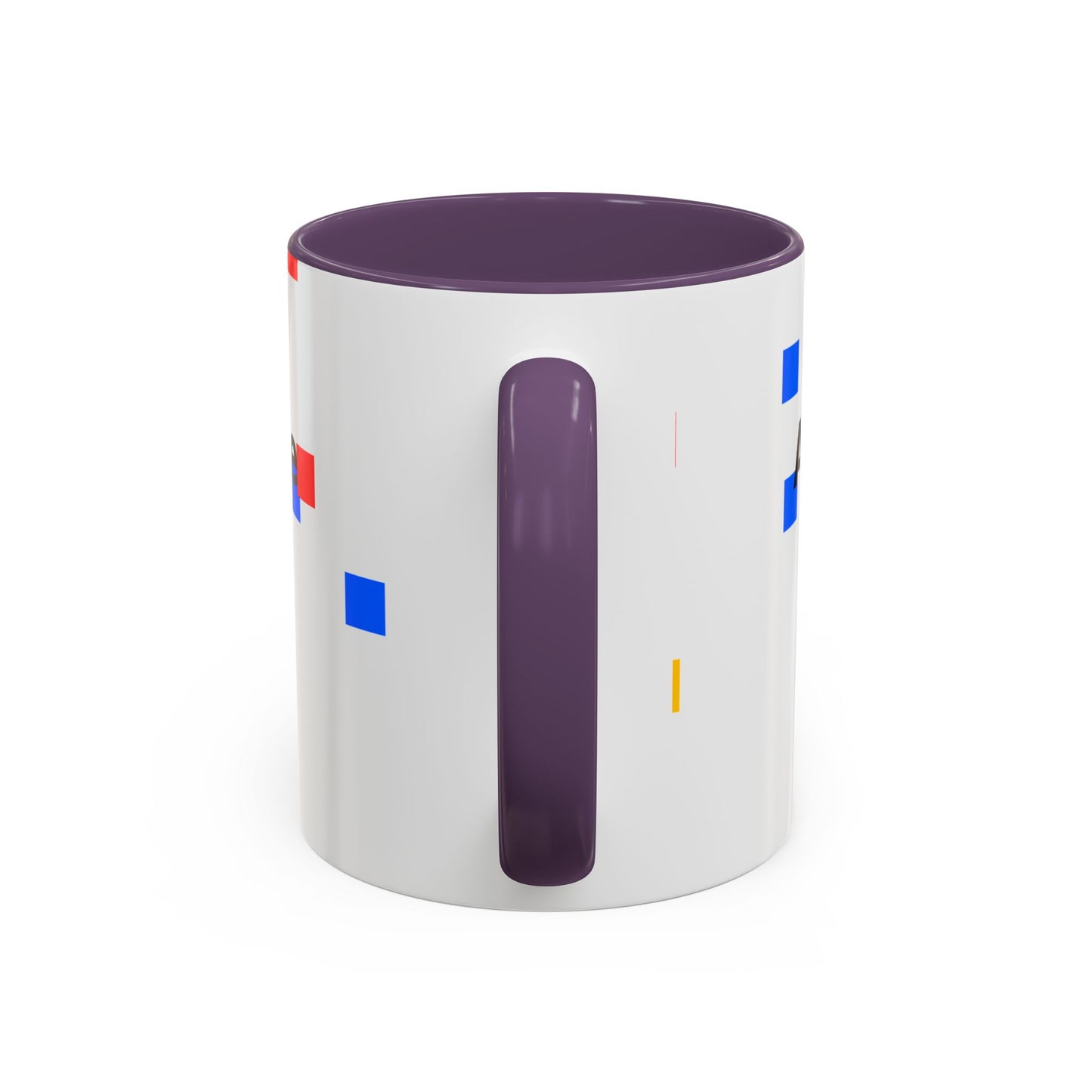 Autism Acceptance Accent Coffee Mug – Colorful Puzzle Square Design (11/15 oz)