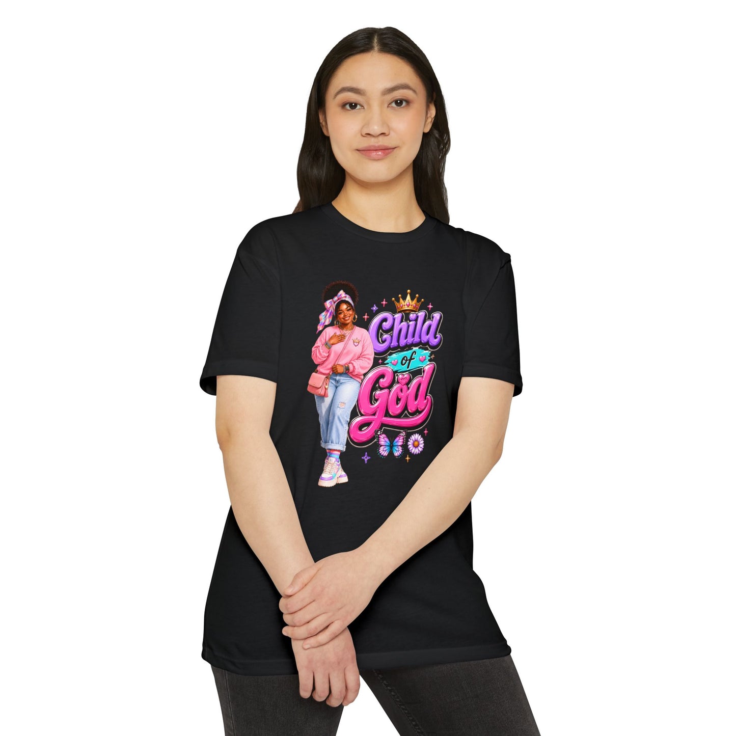 Child of God T-Shirt — Cute Pink Faith Graphic Tee for Girls
