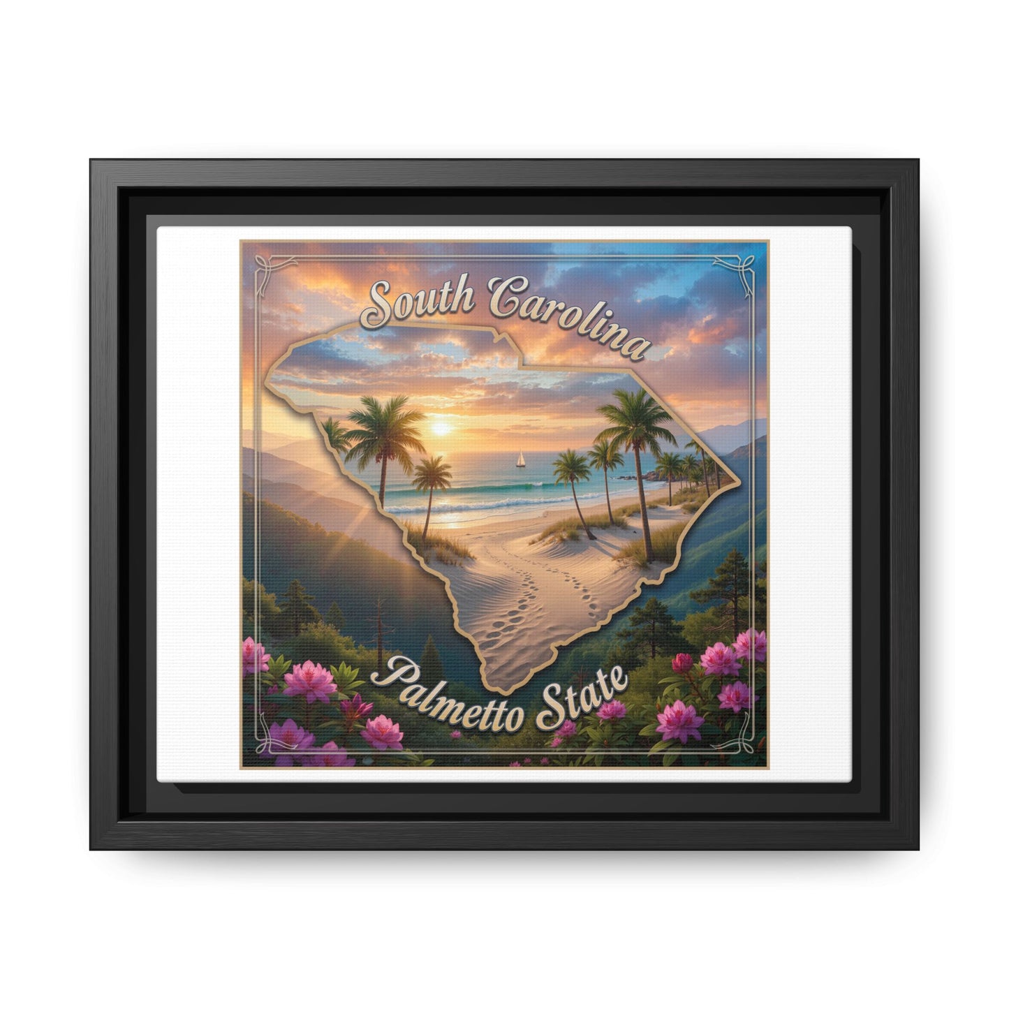 Matte Canvas, Framed (Multi-color)