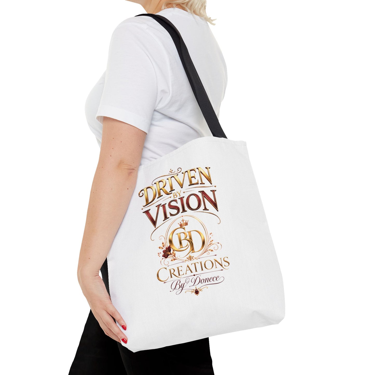 Driven by Vision Tote Bag — Branded BD Creations All-Over Print Tote