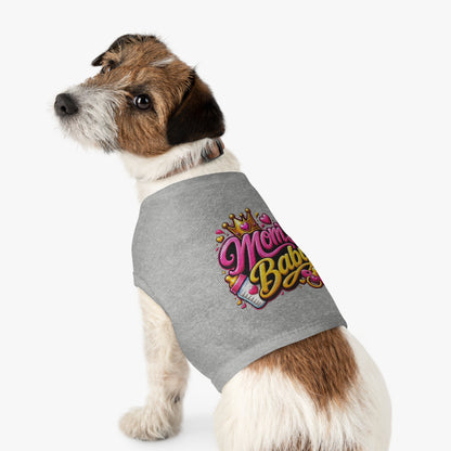 Pet Tank Top — “Mom's Baby” Cute Princess Graphic Dog Tee