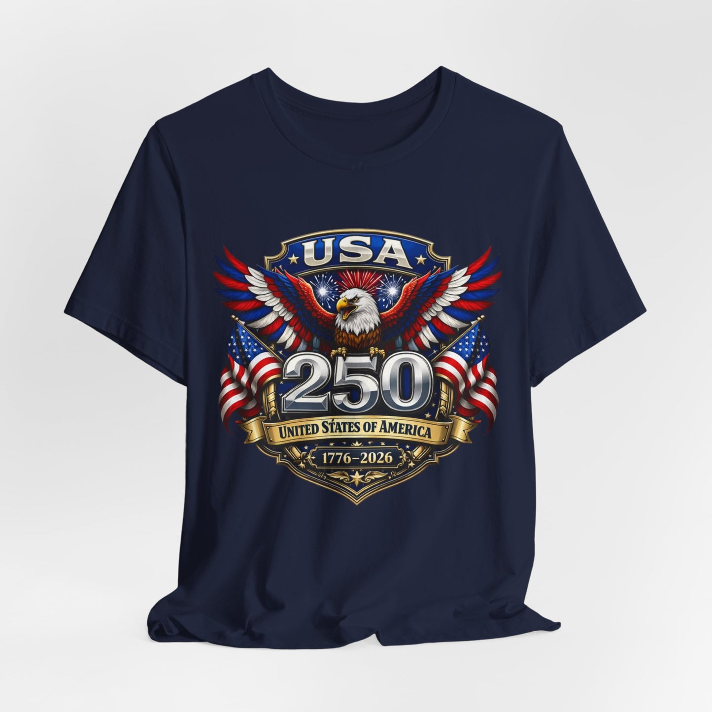 USA 250th Eagle T-Shirt — 1776–2026 Patriotic American Independence Tee