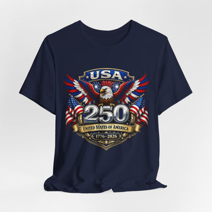 USA 250th Eagle T-Shirt — 1776–2026 Patriotic American Independence Tee