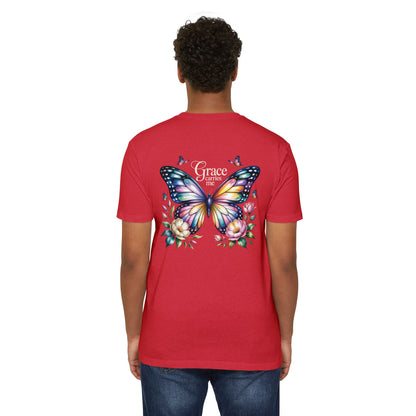 Grace Carries Me Butterfly T-Shirt