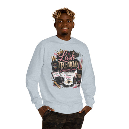 Lash Technician Crewneck Sweatshirt – Beauty Tools Graphic