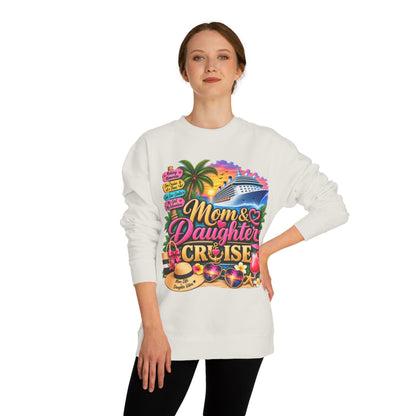 Mom & Daughter Cruise Sweatshirt — Tropical Vacation Cruise Crewneck