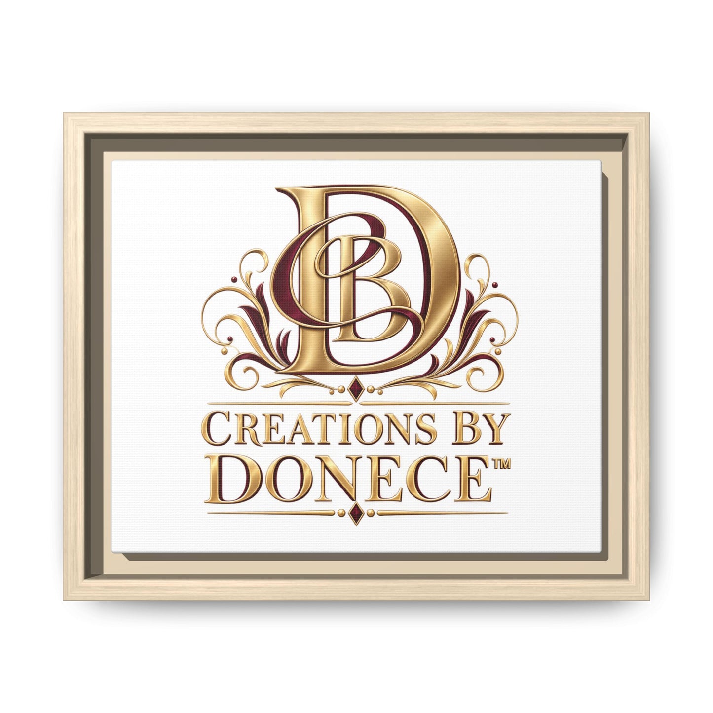 Framed Matte Canvas – Creations By Donece Logo Wall Art