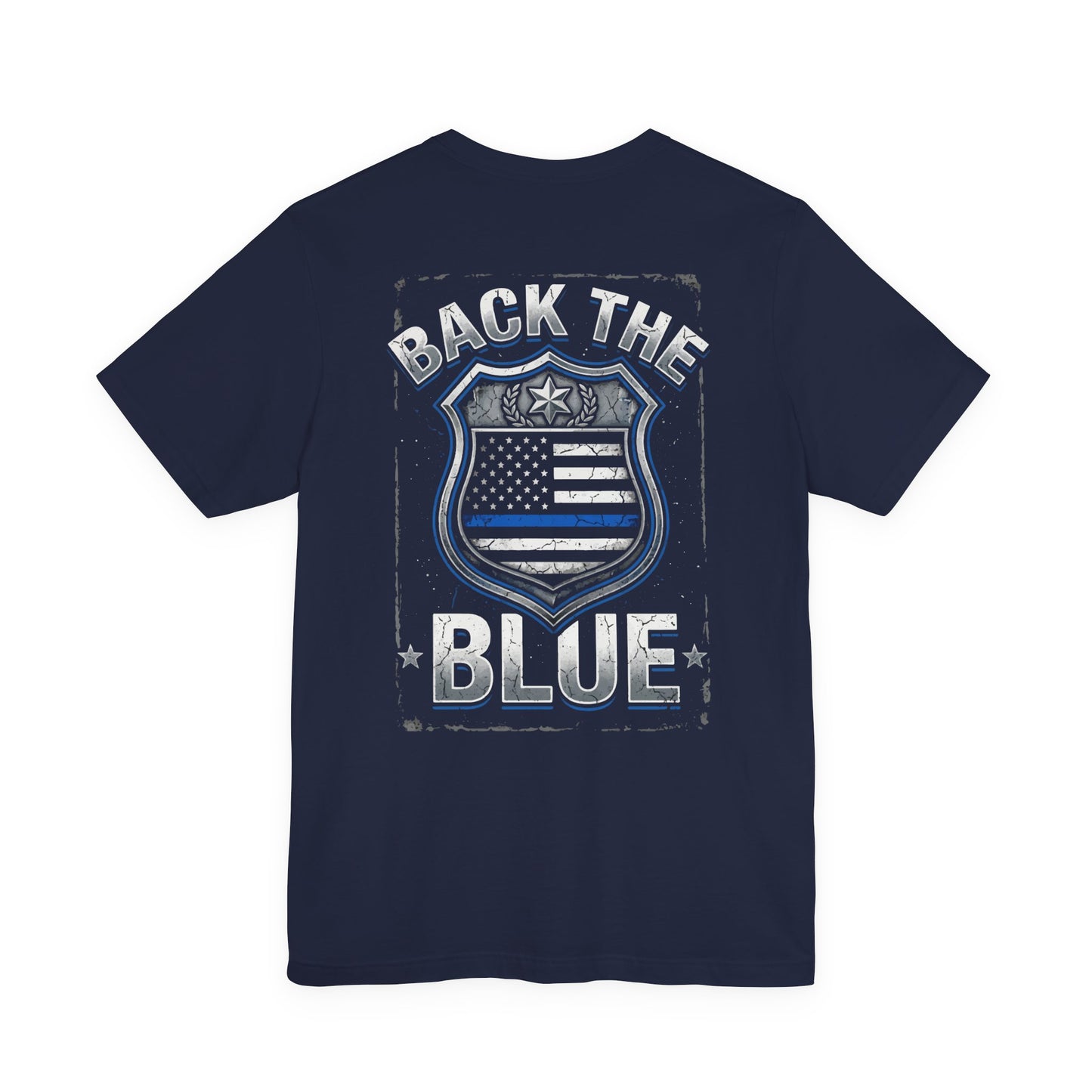 Back The Blue T-Shirt — Police Support Badge Tee