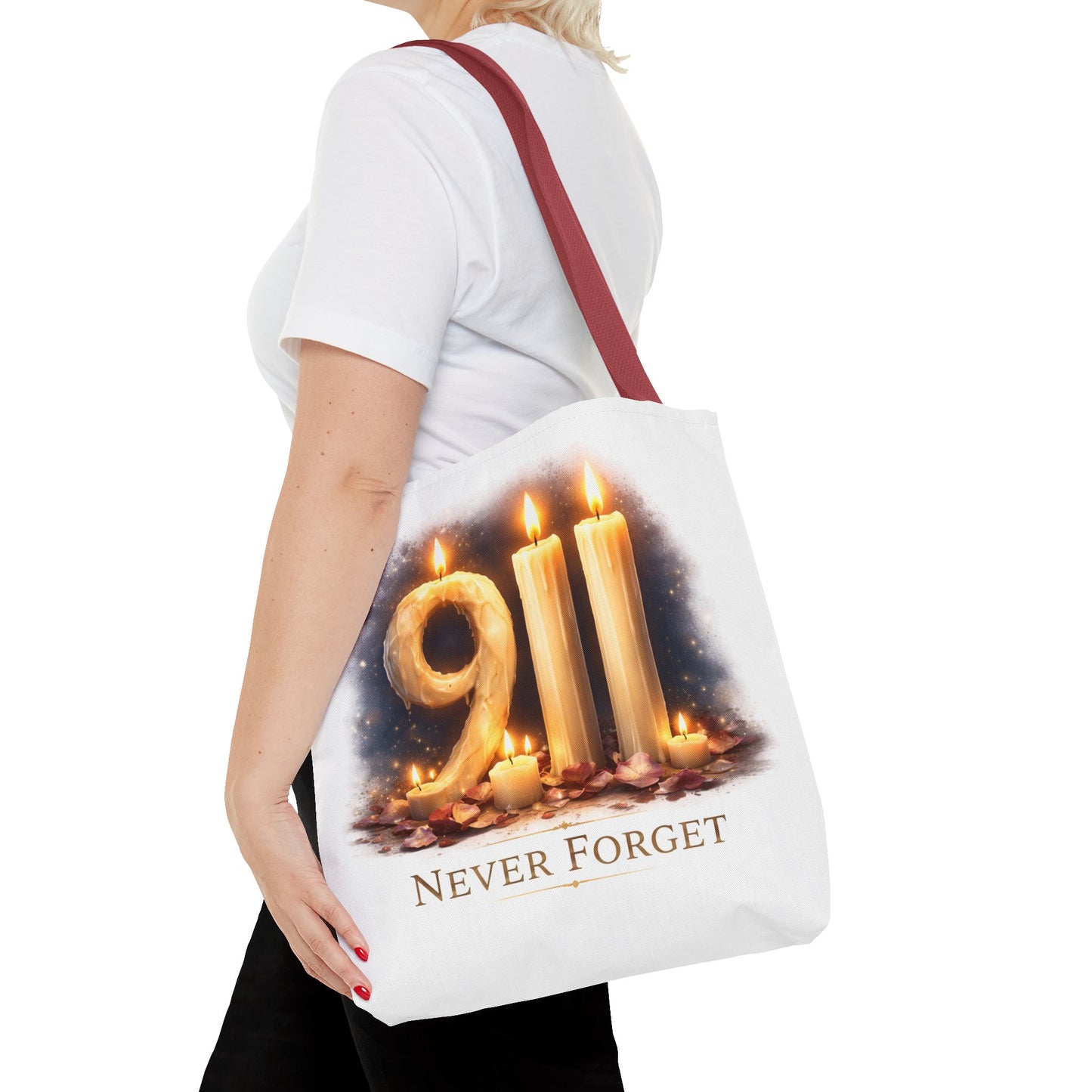 9/11 Never Forget Memorial Tote Bag