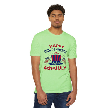 4th of July T-Shirt – "Happy Independence Day" Patriotic USA Tee