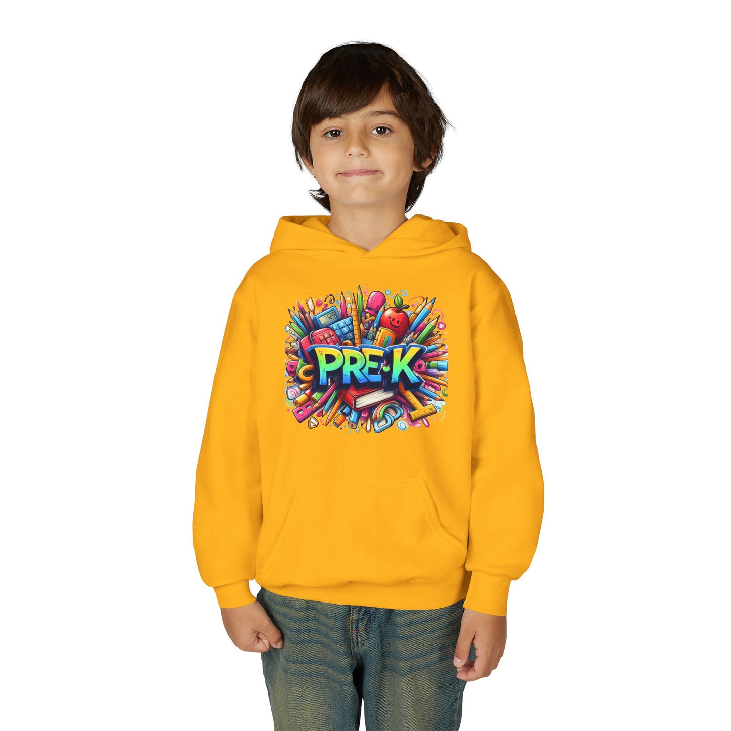 Pre-K Kids Hoodie — Colorful Back-to-School Preschool Sweatshirt