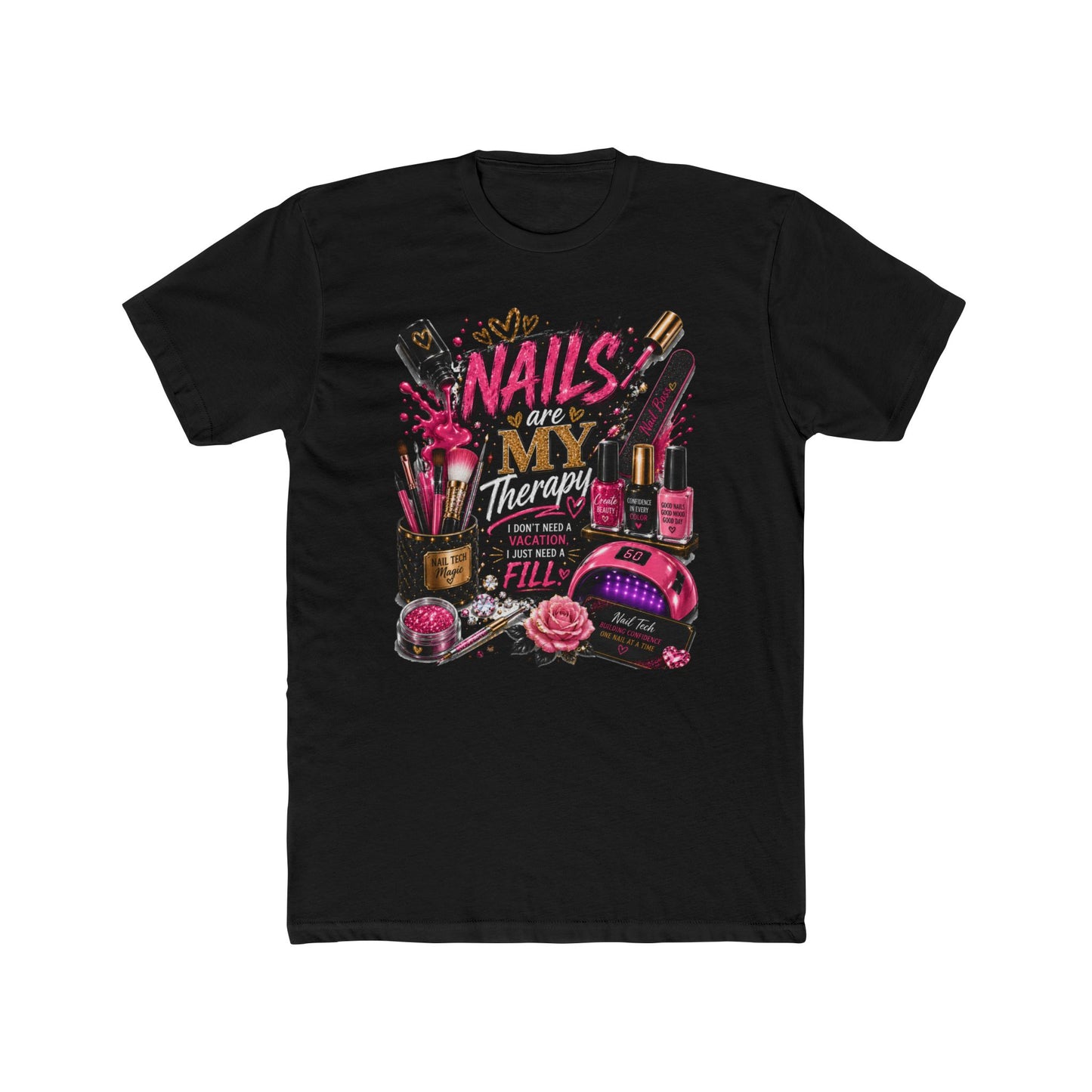 Nails Are My Therapy T-Shirt — Nail Tech & Manicurist Graphic Tee
